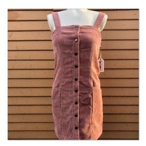 Dusty Rose corduroy dress